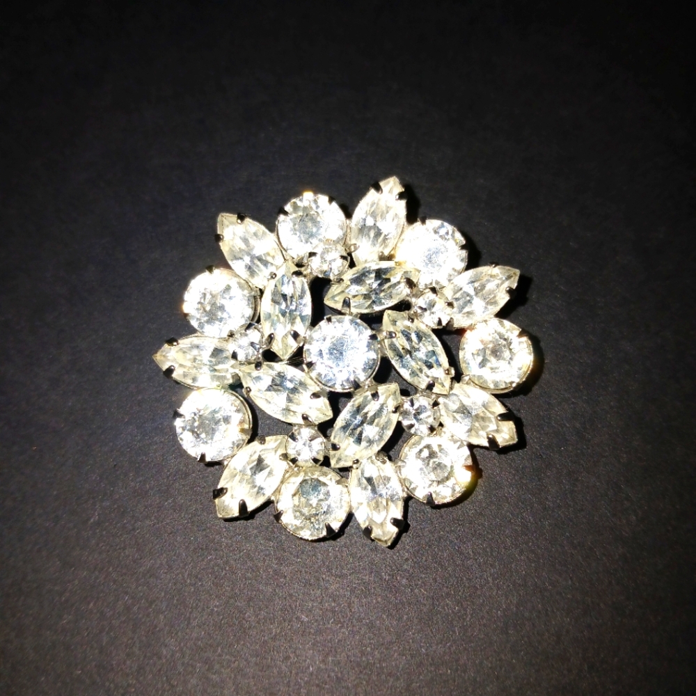 Crystal Rhinestone Brooch
